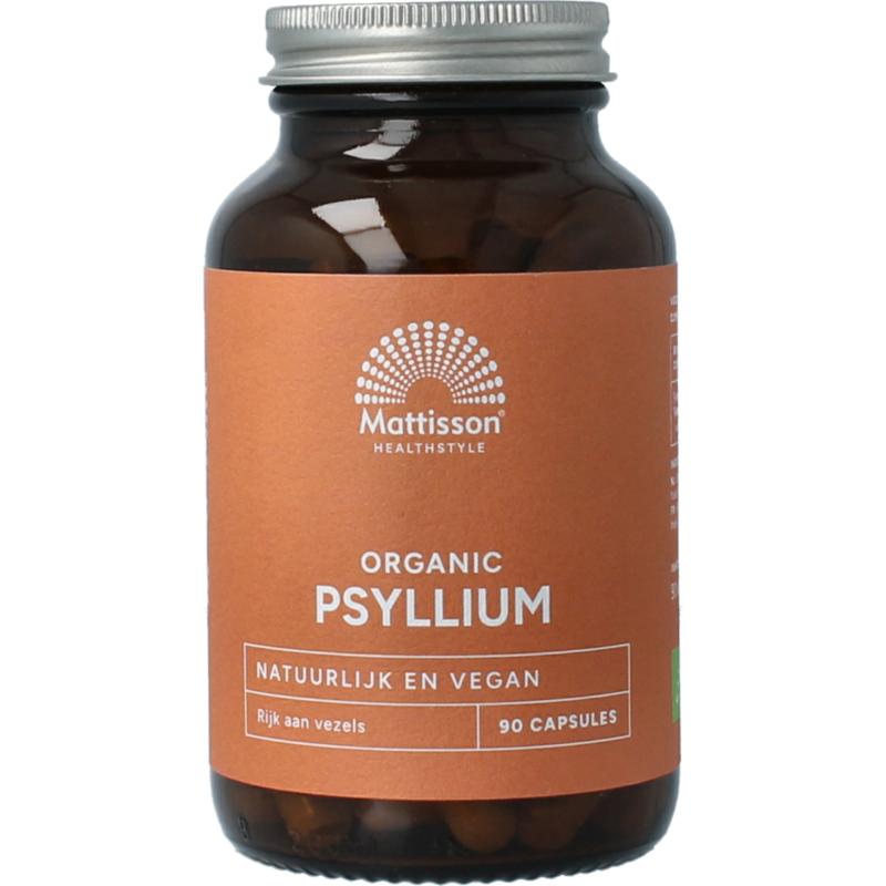 Mattisson HealthStyle Psyllium Husk 750mg bio - 90 Vegetarische capsules