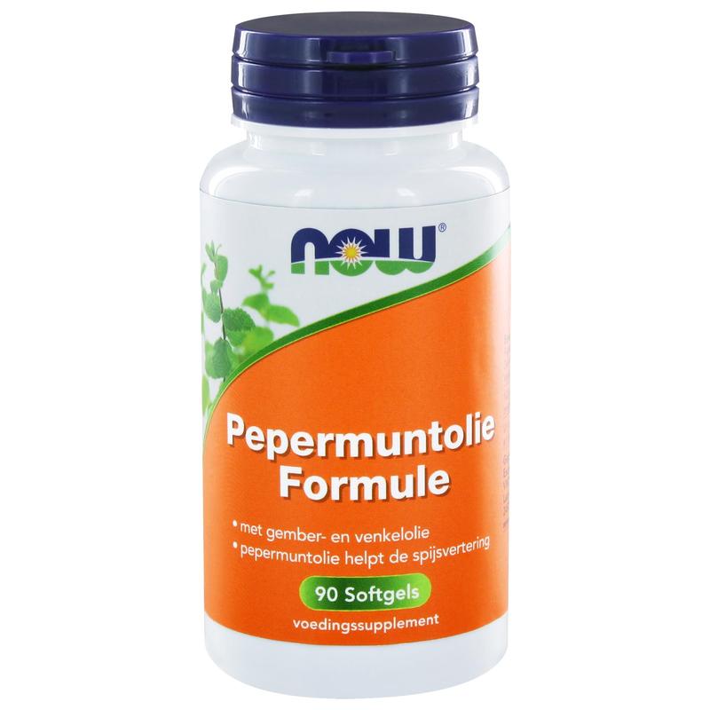 NOW Pepermuntolie formule - 90 Softgels