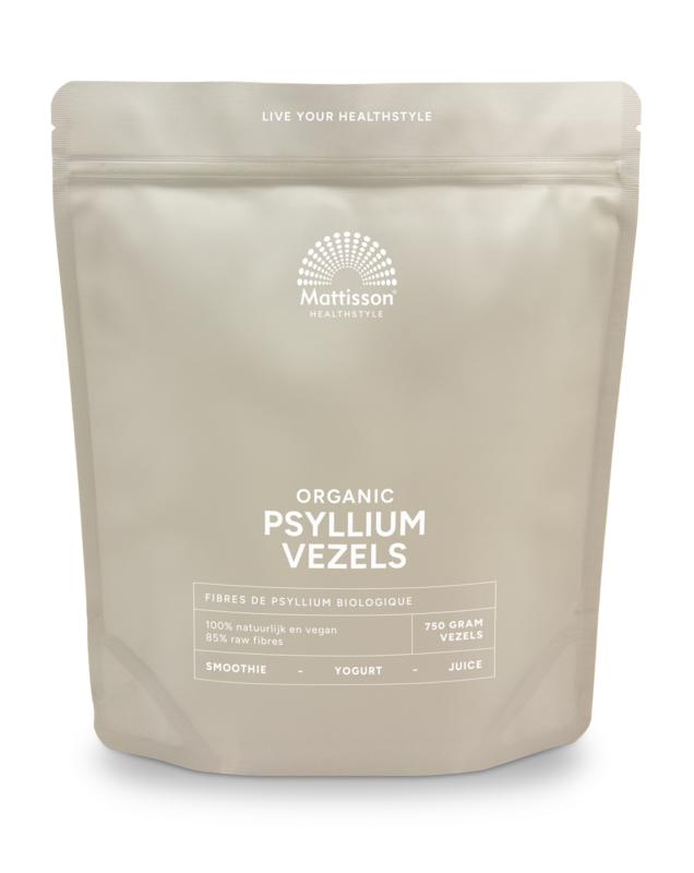 Mattisson HealthStyle Organic psylliumvezels bio - 750 Gram