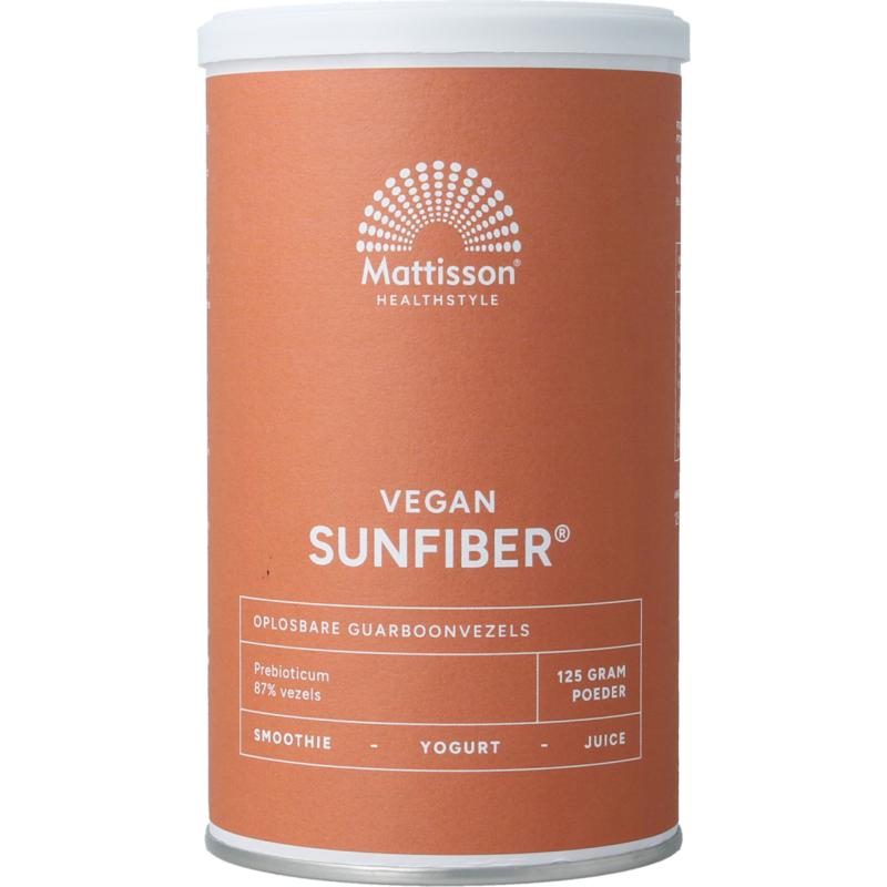 Mattisson HealthStyle Sunfiber oplosbare guarboonvezels vegan - 125 Gram