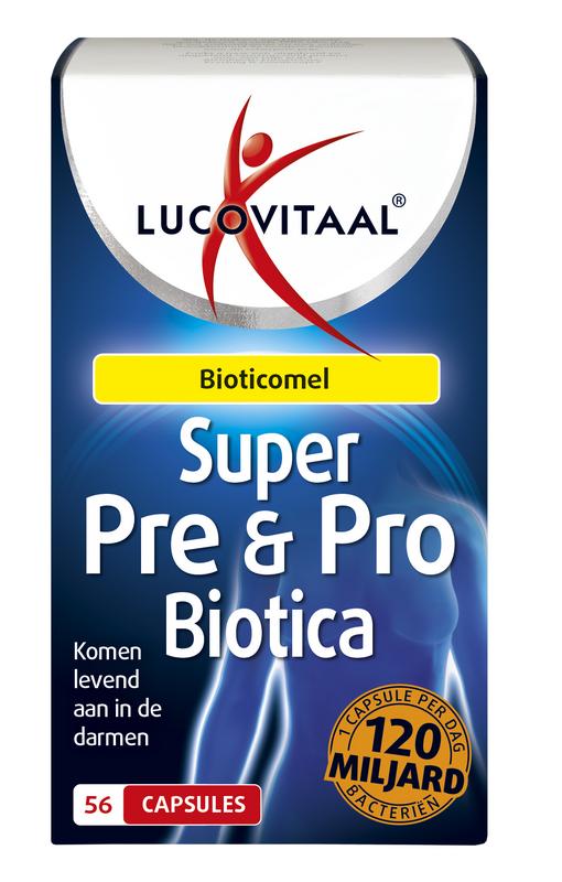 Lucovitaal Super pre & probiotica 120 miljard - 56 Capsules