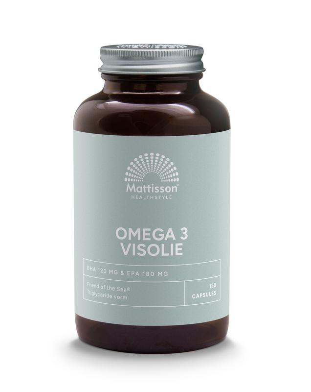 Mattisson HealthStyle FOS omega 3 visolie EPA 18% / DHA 12% - 120 Capsules
