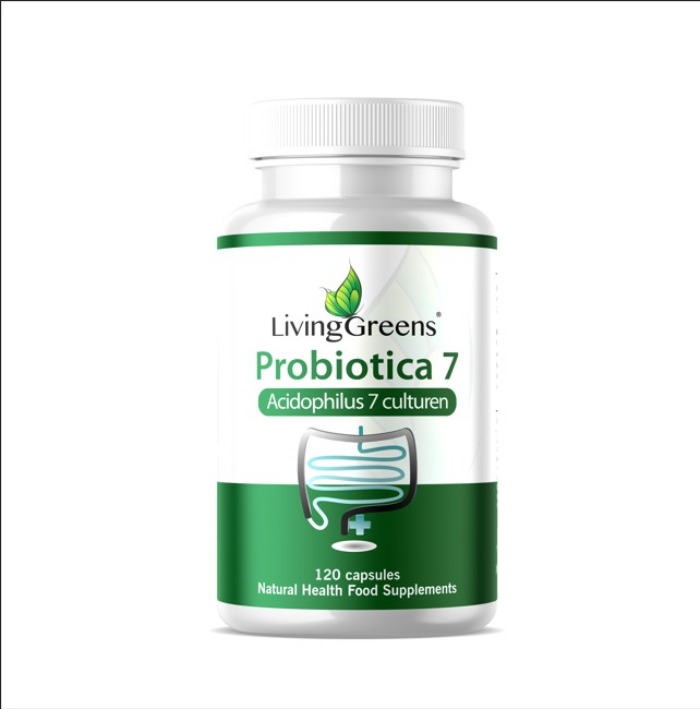 Living Greens Probiotica acidophilus 7 culturen - 120 Capsules