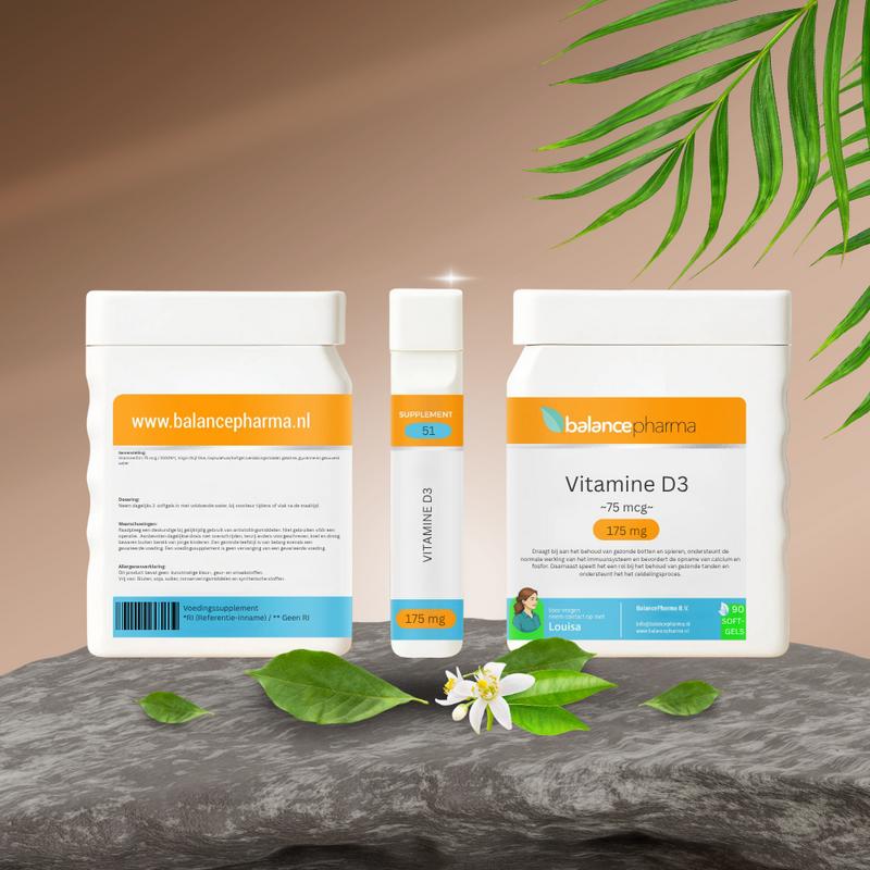 Balancepharma Supplements 51 Vitamine D3 75mcg - 90 Softgels