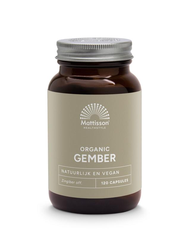 Mattisson HealthStyle Gember bio - 120 Vegetarische capsules