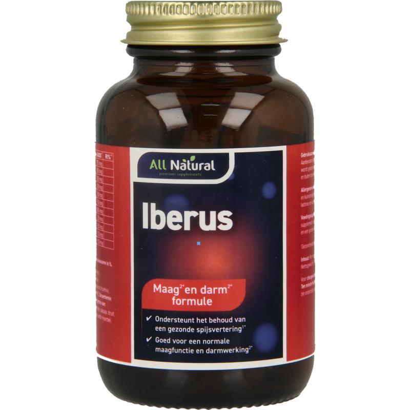 All Natural Iberus maag darm formule - 60 Vegetarische capsules