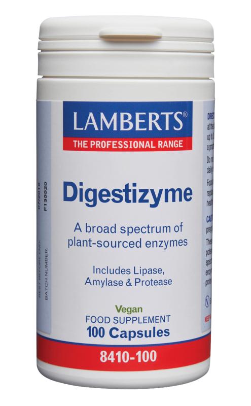 Lamberts Digestizyme spijsverteringsenzymen - 100 Vegetarische capsules