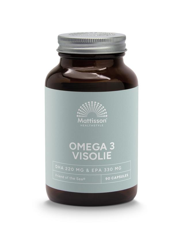 Mattisson HealthStyle FOS omega 3 visolie EPA 33% / DHA 22% - 90 Capsules