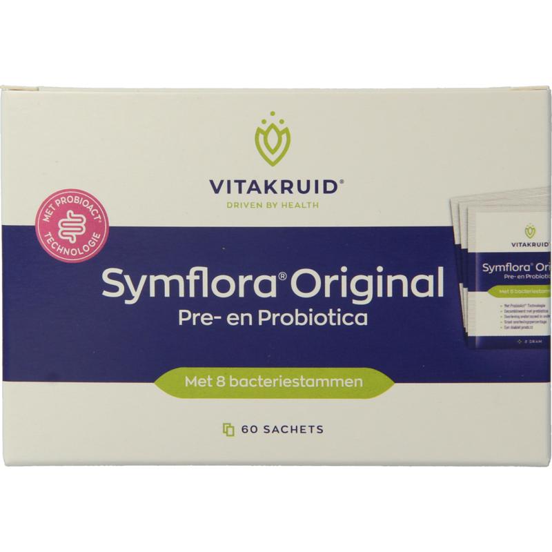 Vitakruid Symflora Original Pre- en Probiotica 8 stammen - 60 Sachets