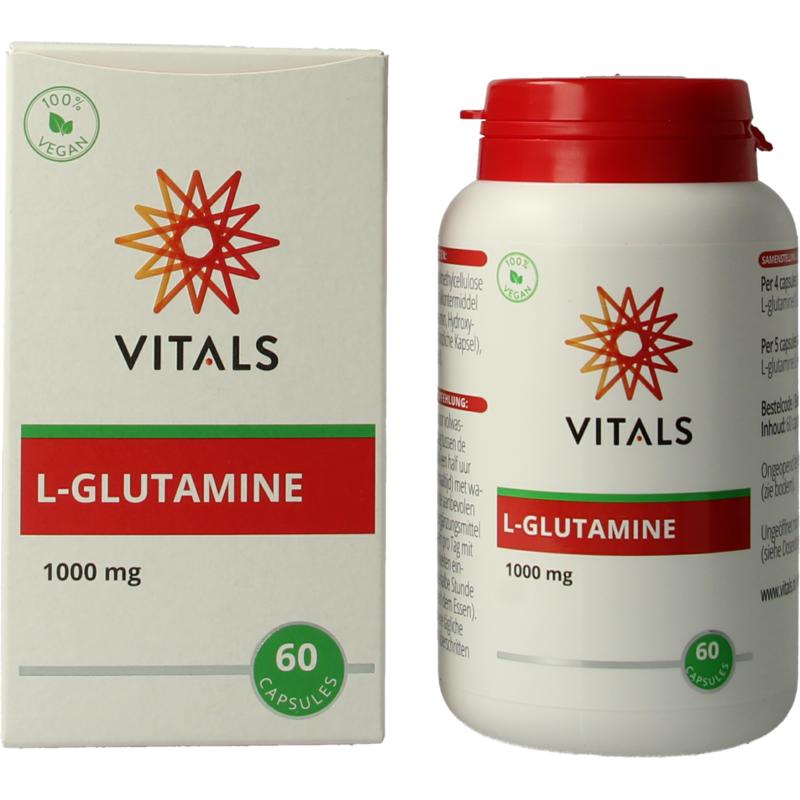 Vitals L-Glutamine 1000mg - 60 Capsules