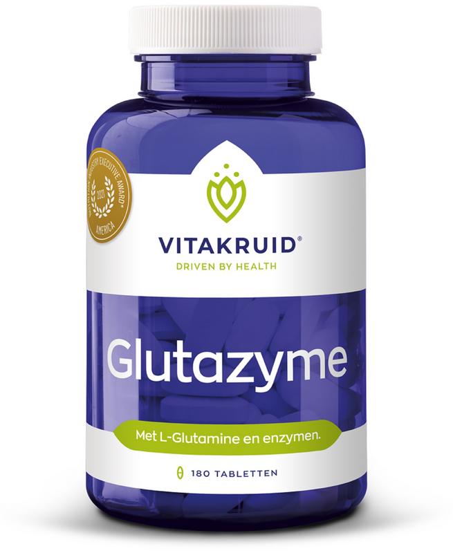 Vitakruid Glutazyme oa Spijsverteringsenzymen en L-Glutamine - 180 Tabletten