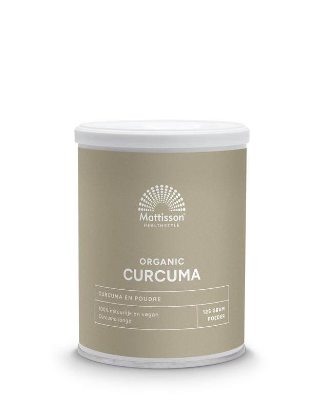 Mattisson HealthStyle Geelwortel poeder curcuma longa bio - 125 Gram